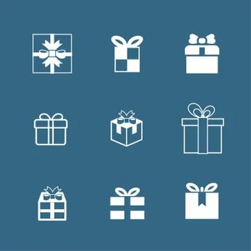Present icons Stock Illustration
