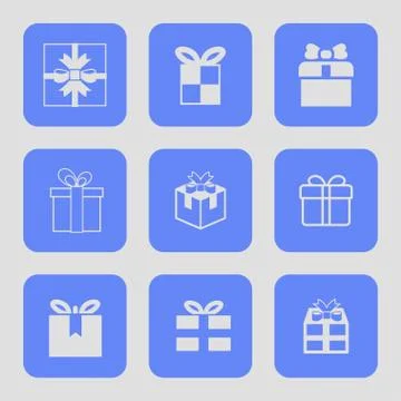 Present icons Stock Illustration