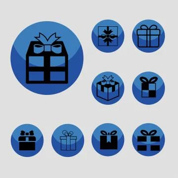 Present icons Stock Illustration