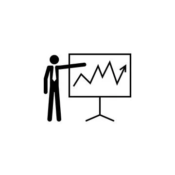 Present indicators icon. Element of people at work icon for mobile concept and Stock Illustration