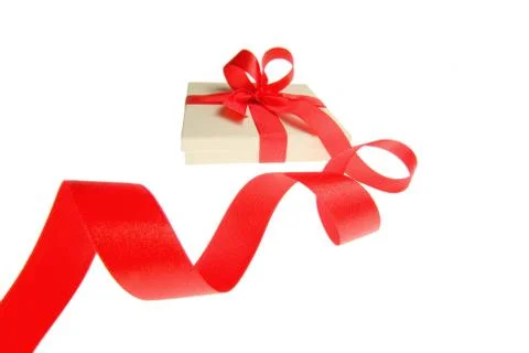 Present isolated on white 写真素材