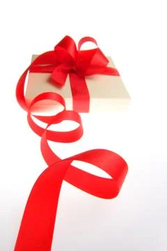 Present isolated on white Fotos Stock