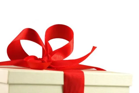 Present isolated on white Fotos Stock