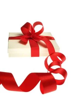 Present isolated on white Stock Photos