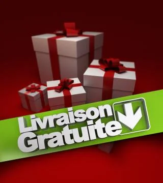 Present, Livraison gratuite Stock Illustration