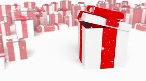 Present on a presents background Stock Footage 8992523