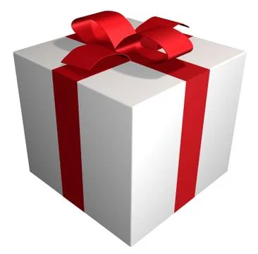 Present red bow Stock Illustration