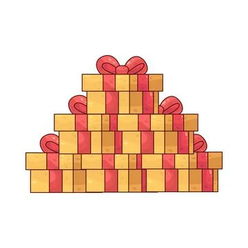 Present Stack illustration Stock Illustration
