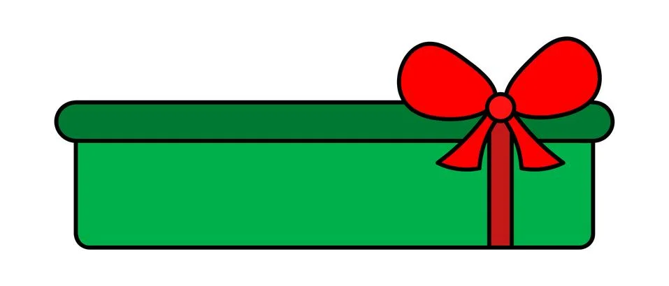 Present. Surprise box. Colored vector illustration. Stock Illustration