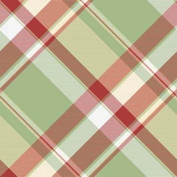 Present textile background pattern, eps plaid tartan vector. Back texture f.. Stock Illustration