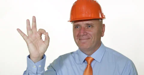 Presentable Corporate Manager Make Ok Hand Sign Smiling Attitude Agreed Results Stock Footage 66877094