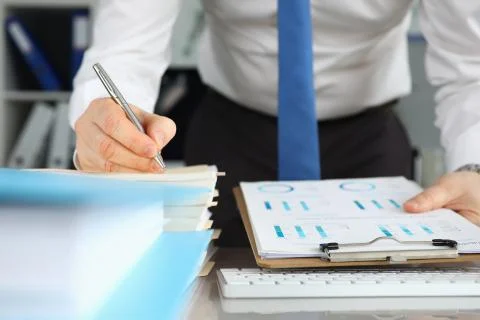 Presentable suit on executive manager Stock Photos