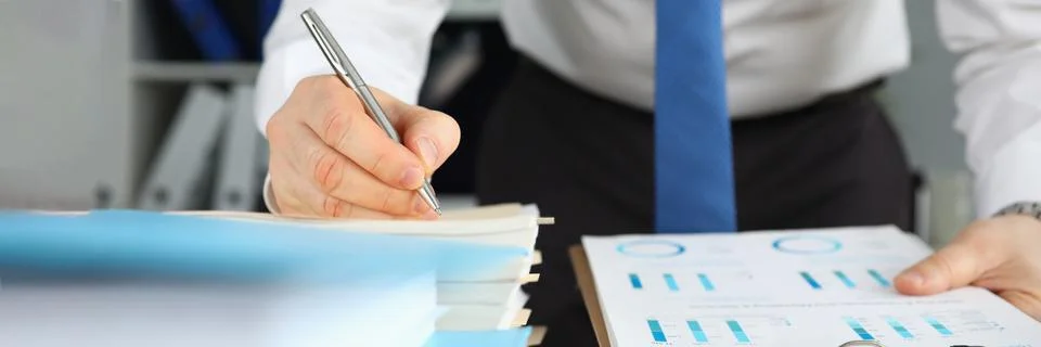 Presentable suit on executive manager Stock Photos