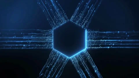 Presentation 3D render Bitcoin blockchain crypto currency digital encryption Stock Footage 336442833