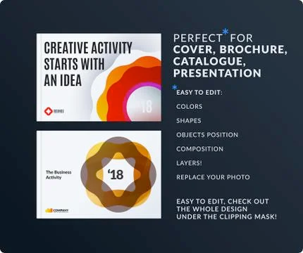 Presentation. Abstract vector set of modern horizontal templates with colourful Stock-Illustration