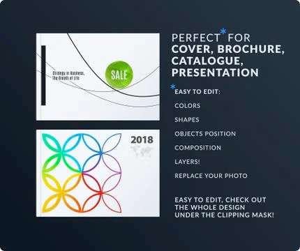 Presentation. Abstract vector set of modern horizontal templates Stock Illustration
