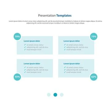 Presentation and infographic template column design Stock Illustration