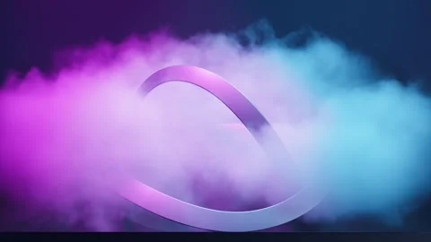 Presentation background with shapes in smoke Stock Footage 341909070