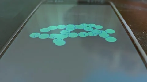 Presentation of Bacteria cells forming a chain Stock-Footage 304234350