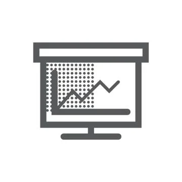 Presentation Board And Graph イラスト素材