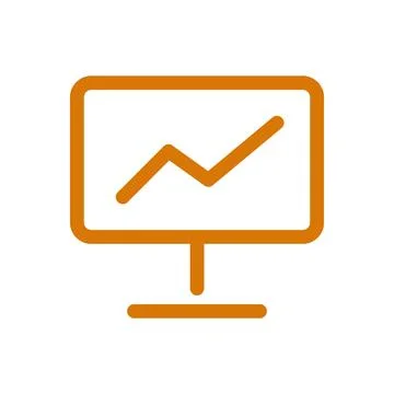 Presentation Board Color Line Icon Editable Stroke Vector Symbol イラスト素材