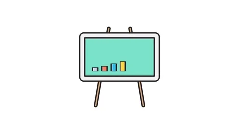A presentation board displaying a dollar sign, indicating a focus on financ.. Stock Footage 335259172
