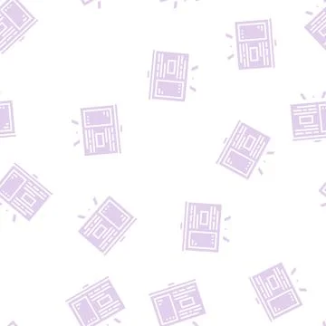 Presentation board glyph seamless pattern Stock Illustration