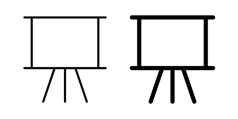 Presentation board icon graphic design. web icons vectors Stock Illustration