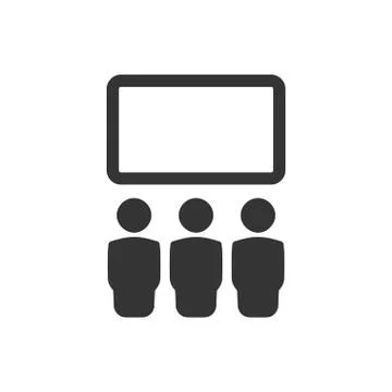 Presentation Board Icon Stock Illustration