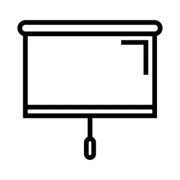Presentation board icon vector design Stock Illustration