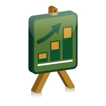 Presentation board Illustrazione stock