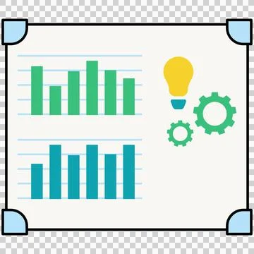 Presentation board Stock Illustration