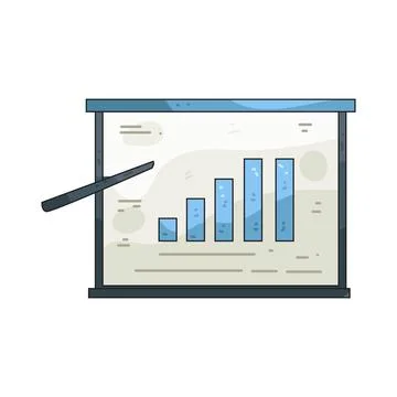 Presentation Board illustration Illustrazione stock