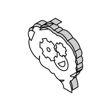 Presentation board isometric icon vector illustration Stock Illustration