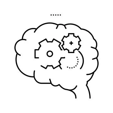 Presentation board line icon vector illustration Illustrazione stock