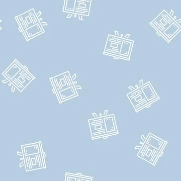 Presentation board line seamless pattern Stock Illustration