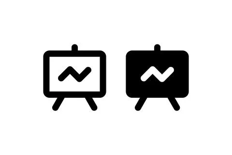 Presentation board. Vector icon design. Stock Illustration