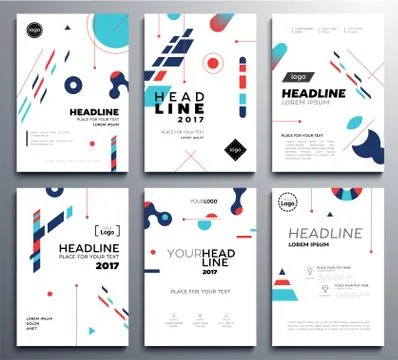 Presentation booklet cover - vector template a4 pages Stock Illustration