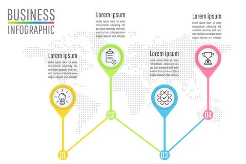 Presentation business infographic Stock Illustration