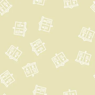 Presentation business intelligence line vector seamless pattern Stock Illustration