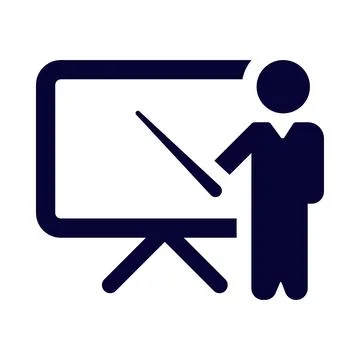 Presentation, business presentation, teaching, training, business training .. Stock Illustration