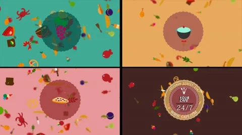 Presentation Cafe/Restaurant/Snack Bar After Effects stock
