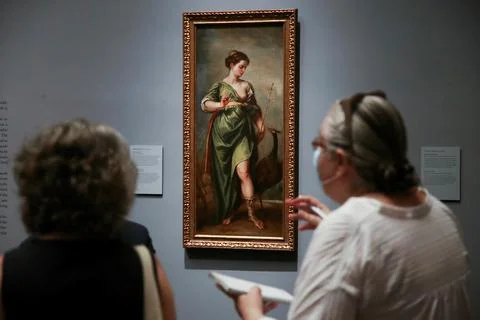 Presentation of Cano painting La diosa Juno at Prado Museum, Madrid, Spain - 08  Stock Photos