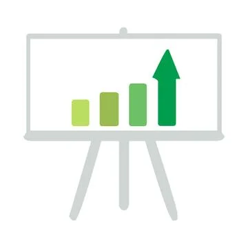 Presentation Chart Icon Stock Illustration