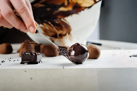 Presentation chocolate Stock Photos