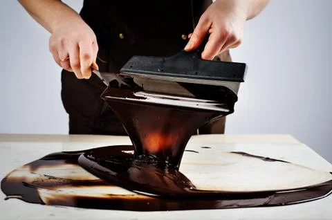 Presentation chocolate Stock Photos