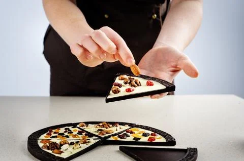 Presentation chocolate Stock Photos