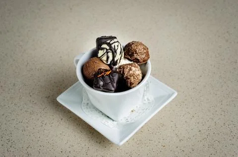 Presentation chocolate Stock Photos