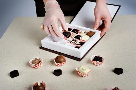 Presentation chocolate Stock Photos