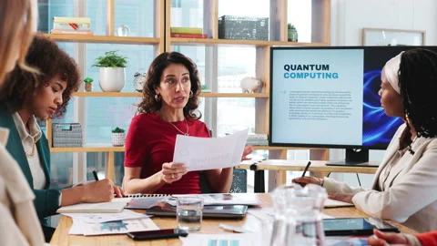 Presentation, cloud computing and business people in meeting, planning and Stock Footage 286202117